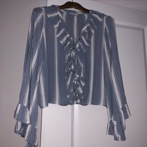 NWOT long sleeved, flowy striped top